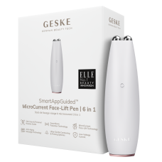 Мікрострумова ручка для підтяжки обличчя GESKE MicroCurrent Face-Lift Pen 6 в 1 пудровий